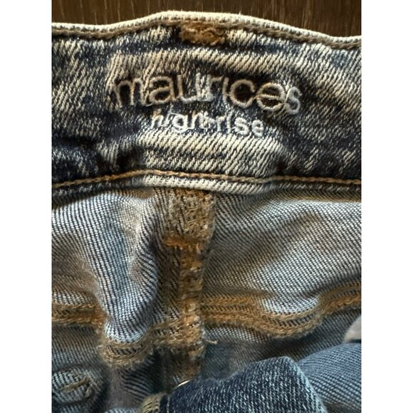 Maurices High-Rise Button-Fly Raw Hem Jeans Size 14 Short - Picture 5 of 9